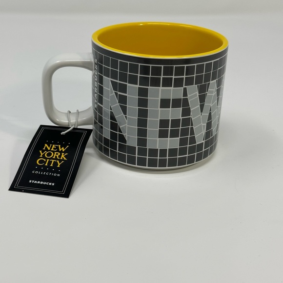 Starbucks New York City Mug Gray Tiles Pigeon NYC Tourist Subway 12oz Collect - Picture 2 of 8